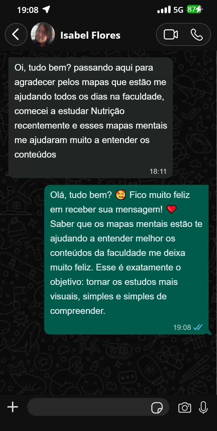 Depoimento de Isabel Flores no WhatsApp